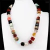 Catene 1PCS 7 Chakra Collana in pietra naturale Unakite Turchesi Agate Corniola Opale Pendolo Collane con ciondolo Donna Girocollo Gioielli