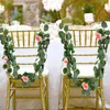 Decorative Flowers 2m Artificial Eucalyptus Leaves Vine Fake Greenery Garland For Wedding Party Decoration Home Table Arch Decor Faux