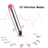 Sk￶nhetsartiklar 10 hastighet mini kule vibrator sexiga leksaker f￶r kvinna gay stark vibration g-spot anal par massager kraftfulla vibratorer USB-laddning