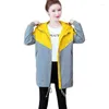 Trench femme manteaux grande taille manteau femme printemps automne ample décontracté pardessus à capuche Parka veste Baseball uniforme vêtements 3XL