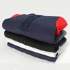 Mode Fleece Verdickung Hoodies Für Herren Neue Splice Farben Lange Sleeve Zipper Strickjacke Warme Mit Kapuze Sweatshirts Mäntel 903