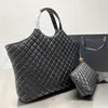 Icare Maxi Rose Shopping Bag In Gaby Quilted Lambskinl Large Capacity Lady Casual Tote Bag with wallet 2023 Tiktok Ins Women Fashion Shoulder Bags