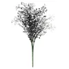 Flores decorativas Simulação Black Eucalyptus Leaf Fake Flower Artificial Plants Grass Garden Wedding Table Decors Werech Ferns Simples Home