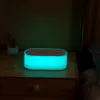 Luz nocturna 10W 15W Cargador inalámbrico 3 niveles LED Brillo Lámpara táctil RGB Colorido Carga inalámbrica Soporte para teléfono Regalos de cumpleaños para mujeres Hombres Papá Mamá