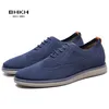Dress Shoes BHKH Breathable Knitted Mesh Casual Lightweight Smart Office Work Footwear Men 221026