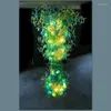Kronleuchter Moderne Kronleuchter LED-Leuchten mundgeblasenes Glas Lustres De Teto