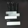 5g schwarz weiß transparent Lippenstift Flaschen Make-up Werkzeug Kunststoff DIY Lippenstift Tube LK337