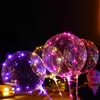 LED dekorativer Bobo-Ballon, 3 m lange Schnur, Ballon-Licht, Party-Dekoration für Weihnachten, Halloween, Geburtstag, Luftballons