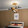 Taklampor ankomst tecknad flygplan ledlampa f￶r barns rum sovrum studie modern barn baby