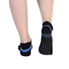 Sports Socks Women Fashion Yoga Silicone Non-Slip Floor Breathable Cotton Dance Ballet Fitness Movement Pilates Sock Woman