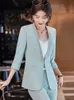 Kvinnors kostymer Blazers V Neck Thin Suit Women's 2022 Spring and Summer New Korean Fashion Professional Wear Half Sleeve Casual Jacket Office Blazer T221027