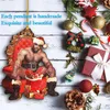 Jul trä Barry Wood Meme Xmas Tree Pendant Funny Christmas Hanging Ornament Home New Year Decorations1538087