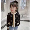 Pullover Spring Autumn New Dot Printed Sweater Little Girls Jacket Children Clothing Cardigan Kids Clothes Wool Blend Children's Coats T221021