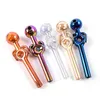 EN STOCK Tuyaux de brûleur à mazout uniques Tuyaux d'eau en verre capiteux 5 pouces Petits Bongs Mini Pipe à fumer à la main Coloré Dab Rigs avec plusieurs couleurs