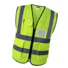 Reflective vest Multi-pocket Reflective Safety Vest Bright Color Traffic Vest Railway Coal Miners Uniform Breathable Reflective Vest