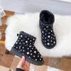 2022 Ni￱os Botas de nieve botas calientes Estrellas Baby Boys Bi￱os Softaci￳n suave y c￳moda Lav￡ndose Cumplea￱os Regalos de Navidad AUS Tama￱o 25-37
