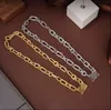 Titanium steel Great B letter Thick chain necklace female exaggerated temperament retro glamorous earrings Famous brand women Punk 18K gold plated bracelet BB X199