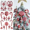 Mix Süße Weihnachtszuckerstangen Lutscher Baumkugeln Ornament Hängende Weihnachtsdekoration 2023 Navidad Natal Noel Dekor