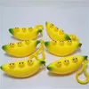 Banana Keychain Decompression Fidget Toy Cute Pinched Happy Vent Ball Children Squeeze for Kids