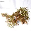 Decorative Flowers Green Fern Wall Hanging Plants Vines Artificial For Home Outdoor Garden Decoration Plastic Faux