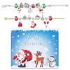 Charm Bracelets Christmas Advent 24 Countdown Calendar Gift Box Diy Bracelet Creative Surprise Blind Box Set 221026