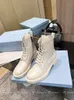 Winter Fashion Women Boots Martin-boots with Zipper Martin White Beige Black Autumn Low-heeled Motorcycle Boot High-quality Classic Casual