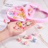 Cluster Rings 1 Box Cute Children's Day Mixed Color Jewelry Plastic Kids For Girls With Style Resin Cabochons Decoration