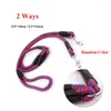 Dog Collars 2/3DOGS PET LEASH 55インチの長い編組ナイロンダブル3ハーネスとセット