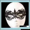 Festmasker festliga leveranser hem trädgård kvinnor sexig dam spets ögonmask för halloween venetian maskerad evenemang mardi gras ot5d9