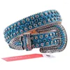 Riemen punk riem y2k jeans tailleband ontwerper luxe dames glitter lederen strass rhinestone vintage bezaaid ceinture homme