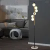 Floor Lamps Nordic Lamp Postmodern Simple Design Glass Bedroom Creative Art Home Decoration Living Room Standing Lights