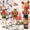 Set di tappi di bottiglia di vino di Natale Decorazioni di copertura Ornamenti appesi cappello Cena Festa Decorazione della tavola di casa BBC162
