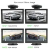 1024x600 5インチIPS AHDリアビューカーモニター駐車場バックアップモニター吸引カップとMPV SUV馬のブラケット付きバックアップモニター