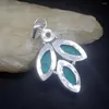 Colares pendentes Hermosa Jóias VERDE VERDE MALATACHITE TOPAZ BRANCO CHARM DE CARM DE CACAÇÃO PARA MULHERES Presentes 20224688