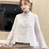 Femmes fausse fourrure manteau femmes 2022 hiver tout en une boucle Style chinois veste femme grande taille court Grain polaire vêtements d'extérieur