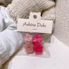 4 pezzi di nuovo modo dolce ragazza presa clip copricapo per bambini coreani mini piccola flanella fiore artigli dei capelli copricapo