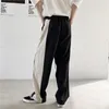 Abiti da uomo 2022 Harajuku Streetwear Side Splice Pantaloni lunghi Giappone Stile della Corea Pant Pantaloni stile harem Vita alta Casual Abito dritto