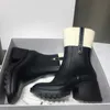 Boots Women Betty Boots Rain Boot Tall Welly Shoes High Heels Pvc Rubber Beeled Platform Knee-High Black Luxury Waterproof Outdoor Rainshoes With Thick Soles NO237