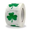 غلاف الهدايا 1.5 بوصة Clover Label St.Patrick's Day Shamrock ملصقات 100-500pcs ديكور المنزل ديكور يومي