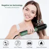 Curling Irons ha aggiornato la spazzola ad aria asciugatura a un passo e Volumizzatore Styler 3 in 1 con tampone del salone di salone di salone COMB9876976