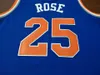 Dikişli Nadir Derrick Rose College Basketbol Forması Özel herhangi bir isim numarası Jersey