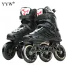 Ice Skates 3 Wheel Adult Roller Shoes Inline Skating Professional Sneaker Speed Patines Free Racing Men L221014