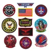 Fashion Accessories Military Patches 3D Embroidery Aviation Pilot Tactical Badges Armband Clothing Backpack Decor Applique