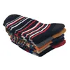 Chaussettes pour hommes, bas pour hommes, chaussettes à rayures de couleur, à la mode, en coton, vente en gros, automne et hiver, 221027