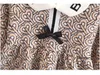 의류 세트 훌륭한 품질의 아기 소녀 니트 공주 드레스 인쇄 된 어린이 긴 소매 드레스 어린이 bowknot 드레스 1-6 년