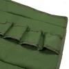 Sacs de rangement Portable Outil Rouleau Sac Durable Vert Imperméable Toile Outils De Réparation De Jardin Pour Pinces Ciseaux Organisateur Cas