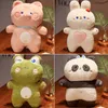 40CM Schöne Schwein Panda Frosch Kaninchen Plüsch Spielzeug Cartoon Tier Puppen Gefüllte Weiche Kawaii Kissen Schönes Geschenk für Kinder mädchen