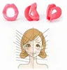 6 färger silikongummi ansikte smalare tränare läpptränare oral mun muskel åtdragare anti åldrande rynka massager vård t2i53016