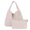 HBP nuova borsa madre in morbida pelle intrecciata a mano borsa da donna stile pigro borsa a spalla singola di grande capacità
