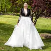 Faldas Elegante blanco puro A-line Tulle nupcial con volantes Falda larga para mujer Alta calidad por encargo Maxi